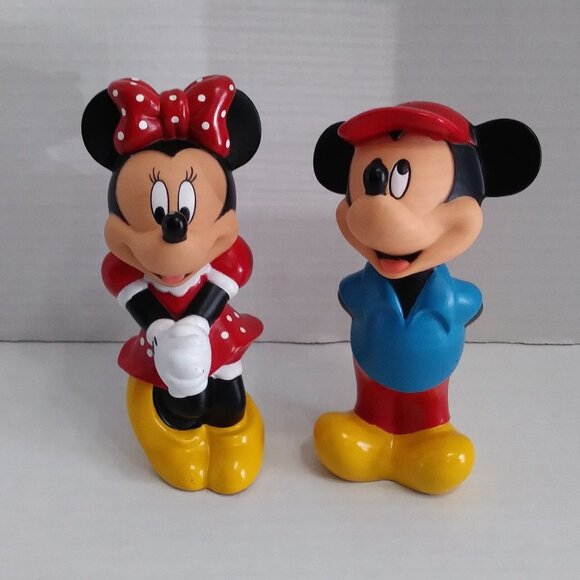 Disney Other - Disney Mickey & Minnie Mouse Vintage Toy Figure